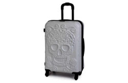it Luggage Medium Skull Suitcase - White